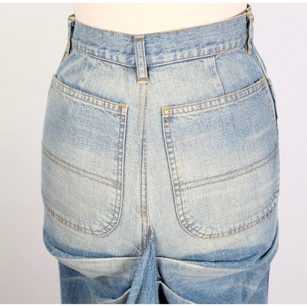 Ralph Lauren Collection long denim skirt sz 4 maxi train Spring 2003 - Picture 10 of 12